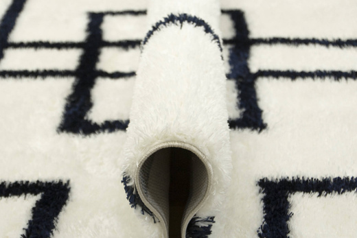 Dywan Boho 616 cream/navy blue Krem Granat Linie