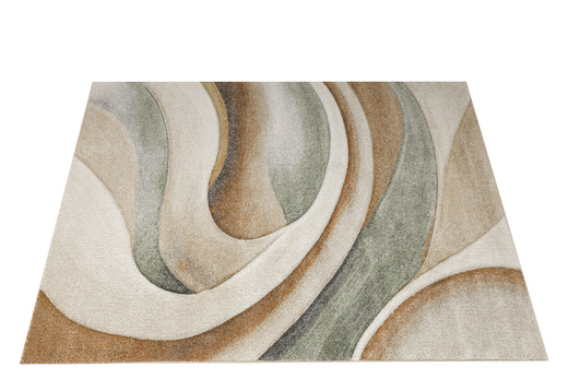 Dywan Agent 40436/610 Multi Krem Miedź Oliwka Fale