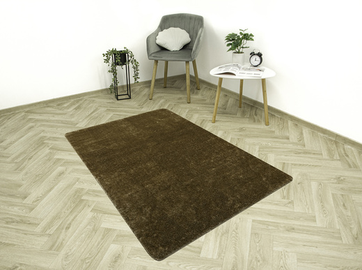 Dywan Shaggy Antypoślizgowy Malmo Ciemny Beż