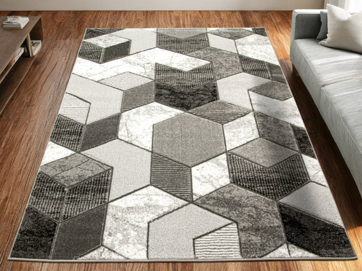 Dywan Amelia B101B grey/d.grey Szary Biały Geometria