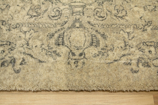 Wełniany Dywan Ornamentowy Agnus Sanio Krem