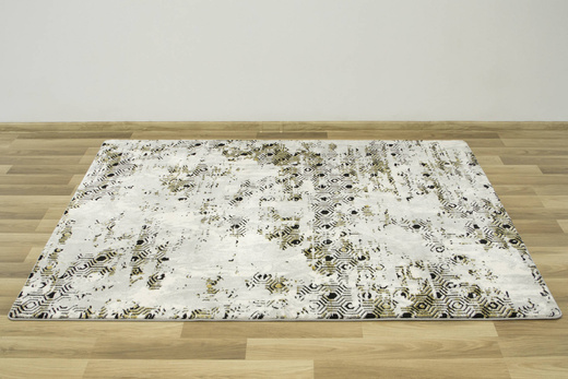 Dywan Diamond K8727G Gold Krem Czarny