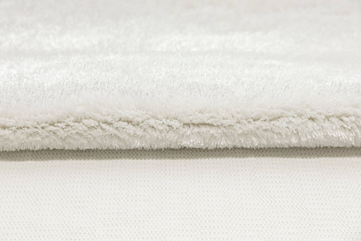 Dywan Okrągły Shaggy Antypoślizgowy Malmo Biały