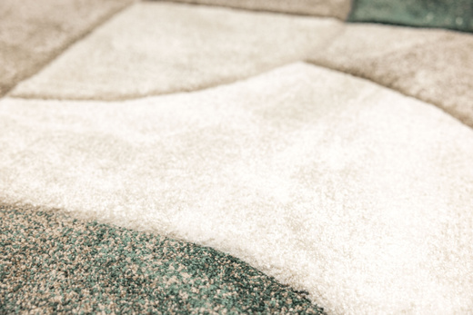 Dywan Kandy N412A l.beige/emeral Butelkowa Zieleń Beż Fryz