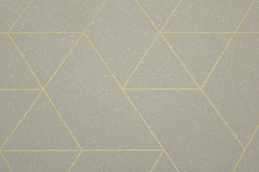 Wykładzina PCV Planet Jester 593 Jasne Szare Trójkąty Romby z Brokatem szerokość 1,5 m