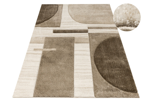 Dywan Kandy N379A white/m.beige Beż Brąz Fryz