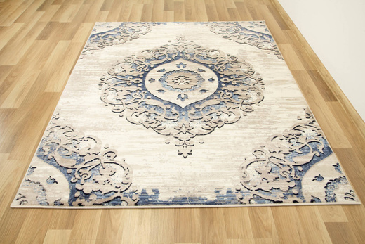 Dywan Victoria 7104A cream/beige Ornament Krem Niebieski