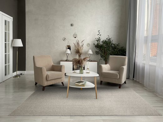 Dywan Sphinx-special 73 Kaszmir Szarobeżowy Lśniący filc