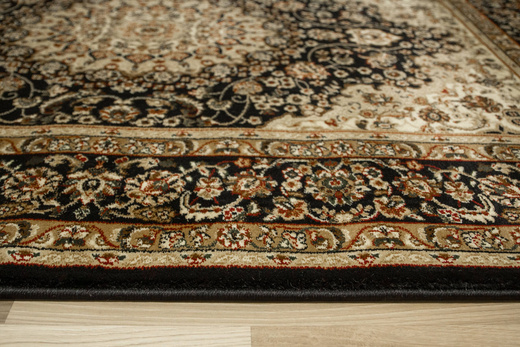 Dywan Super Rose 1874A black/black Czarny Brąz Beż