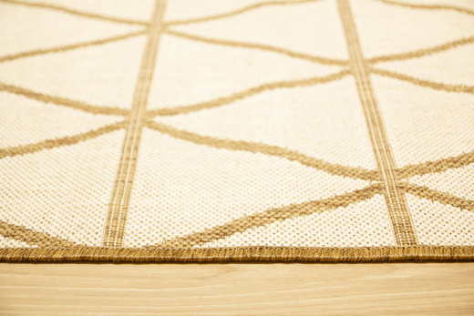 Dywan Płasko Tkany Natura PT 1994/10 Romby Trójkąty Beż