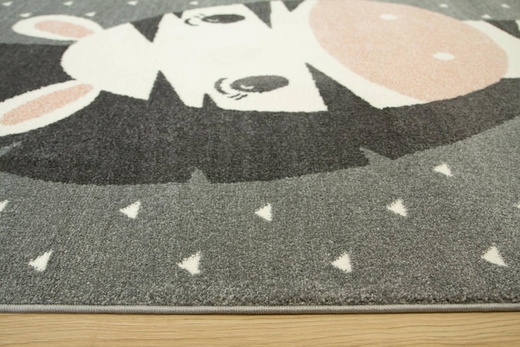 Dywan Dziecięcy Lima C885A l.grey/cream Zebra Róż Krem Szary