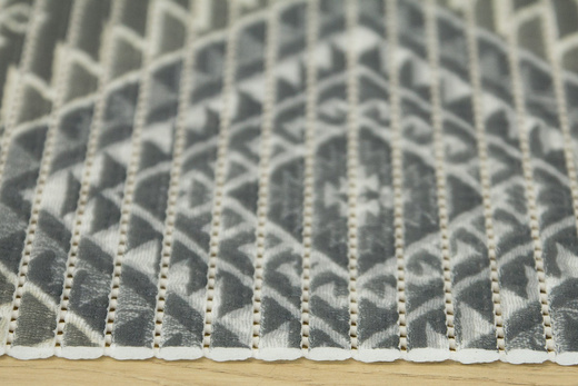 Mata Łazienkowa Softy-tex 827 patchwork romby aztec szary szerokosć 65 cm