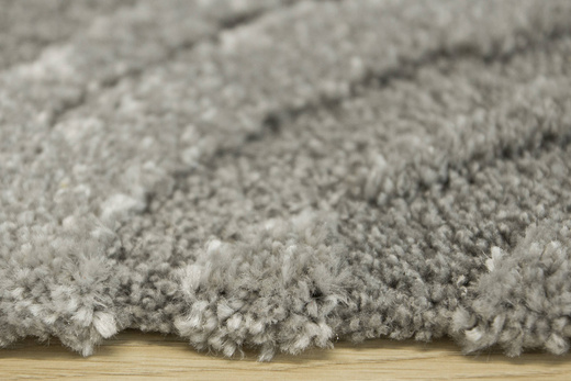 Dywan Coco 59615/77 Shaggy Szary Dwupoziomowy