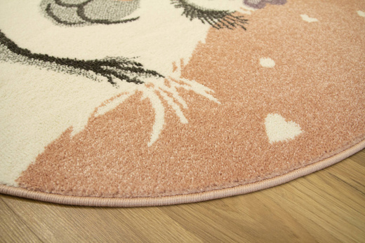 Okrągły Dywan Lima C882A rose/cream Róż Krem Lama