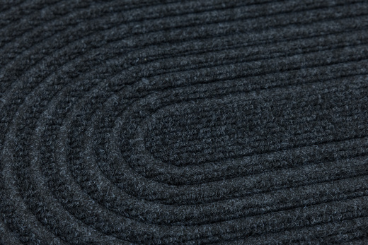 Wycieraczka Antypoślizgowa Tłoczona T-025 Grafit Półkola