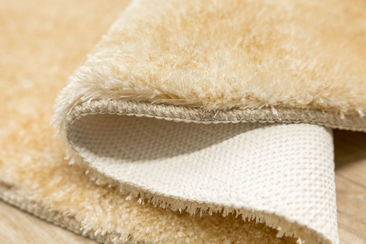 Dywan Okrągły Shaggy Antypoślizgowy Malmo Beż