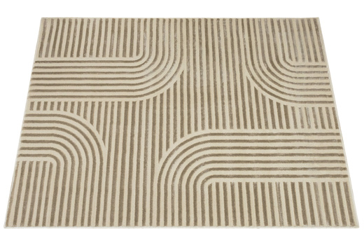 Dywan Misha J487A d.beige/beige Beżowy Geometria Linie