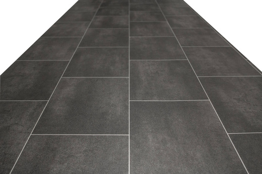 Wykładzina PCV Mosa Barcelona D591 Grafit Płytki szerokość 0,9 m