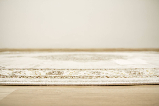 Dywan Elisa PF17B Brown/Gold Złoty Krem Ornament