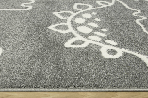 Dywan Dziecięcy Lima C879A l.grey/cream Dinozaury Szary Krem