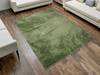 Dywan Teno QP044 Dark Green Paski Przecierany Marmur 