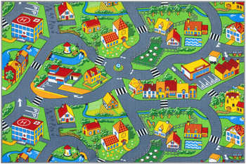 Dywan Little Village uliczki na filcu