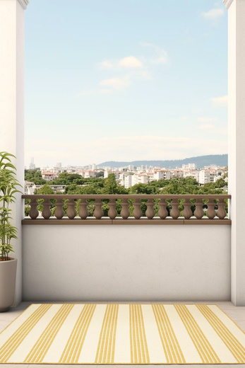 Dywan Dwustronny Sznurkowy Brussels 205617/10710 ochre musztardowy Outdoor