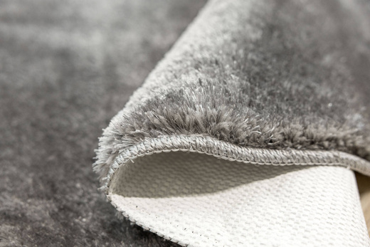 Dywan Okrągły Shaggy Antypoślizgowy Malmo Szary