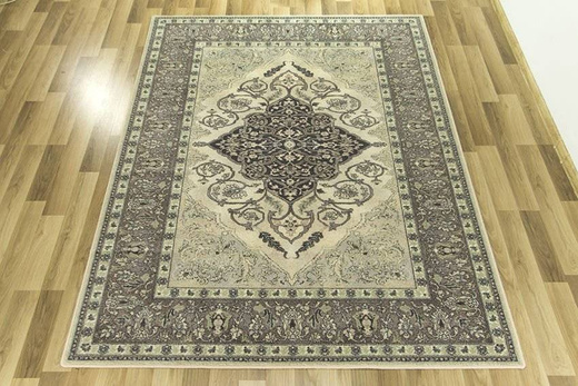 Wełniany Dywan Agnella Isfahan Leyla Alabastrowy Ornament