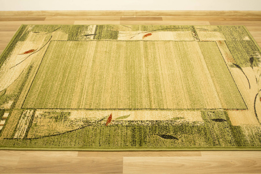 Dywan Agnella Erba chrom zielone obszycie