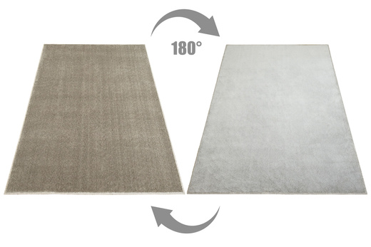 Dywan Glamour-Sub 112 Lśniący Srebrzysty Szary Beż Kaszmir na jucie