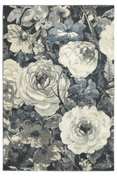 Dywan WORLD 78316/892 Kwiaty Niebieski Beż Krem