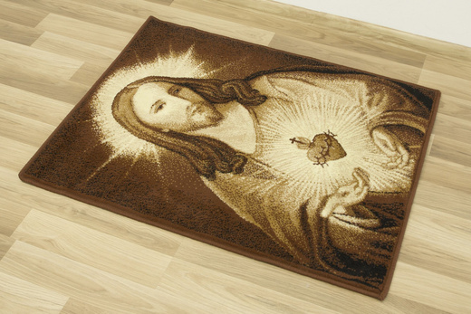 Makata Serce Pana Jezusa Brąz Beż