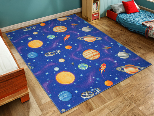 Dywan Dziecięcy Galaxy Galaktyka Komos Rakiety Planety