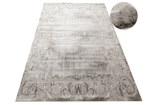 Dywan Nantes NT211A Vizon/Vizon Szarobeżowy Krem Ornament