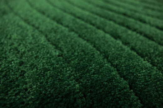 Dywanik Łazienkowy Antypoślizgowy Sara Dark Green Butelkowa Zieleń Fale