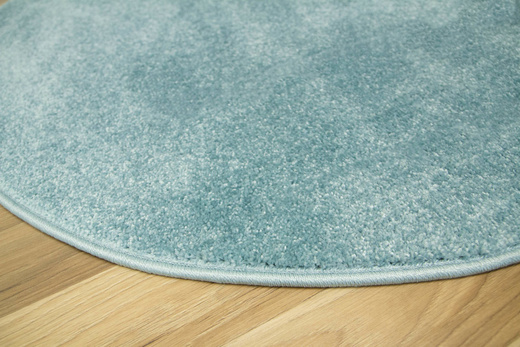 Okrągły Dywan Lima 2081A blue/blue Jasny Turkus