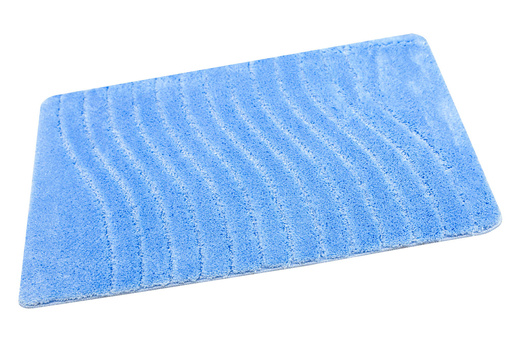 Dywanik Łazienkowy Antypoślizgowy Sara Light Blue Niebieski Fale