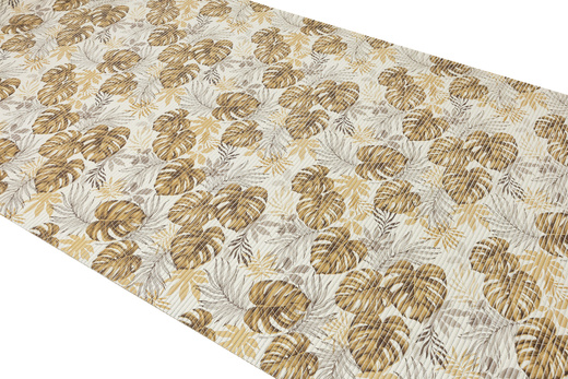 Mata Łazienkowa 265B Monstera Beż szerokość 130 cm