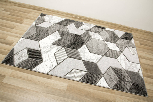 Dywan Amelia B101B grey/d.grey Szary Biały Geometria