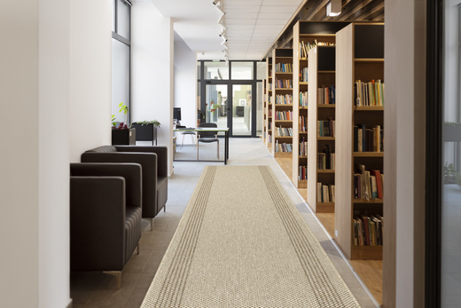 Chodnik Sznurkowy Antypoślizgowy Natura Loper 3412 Beż Brąz Paski szerokość 80 cm