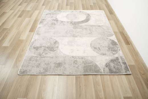 Wełniany Dywan Isfahan-M Fris Popielaty Wełna Geometryczny