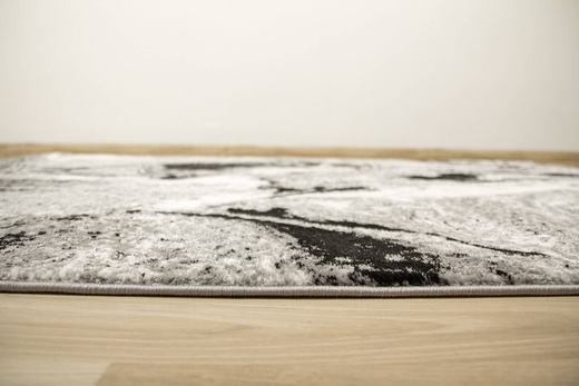 Lśniący Dywan Allora Plus E844A grey Szary Czarny Marmur Beton