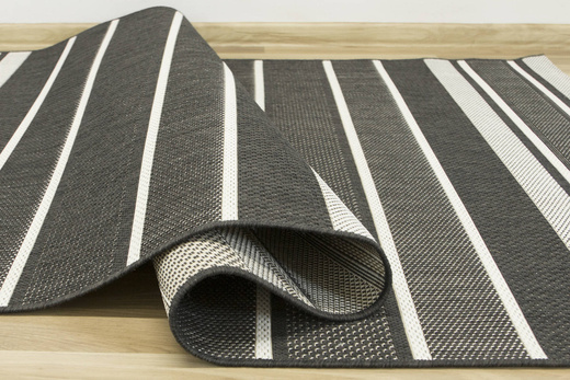 Dywan Sznurkowy Split 48118/690 Grafit Krem Pasy