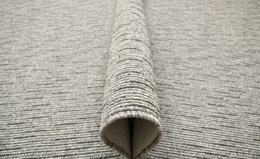 Wykładzina Pętelkowa Genewa 79 Szary Grafit Melanż Gruby Splot Prążki szerokość 4 m