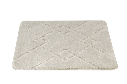 Dywanik Łazienkowy Antypoślizgowy Moreno Light Grey Jasny Szary Romby