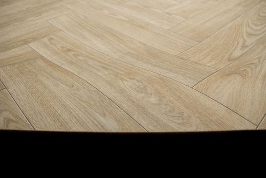 Wykładzina PCV Hightex Leyton 609M Jodełka Beż Brąz Matowa szerokość 4 m