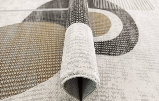 Dywan Verano H555A cream/antrasit Krem Szary Złoty