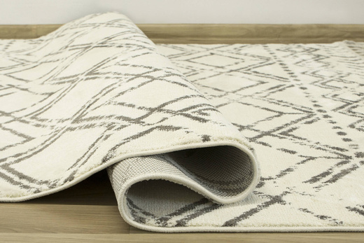 Dywan Karof 2588A white/mink 31 Szarobrązowy Krem Romby