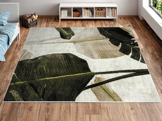 Dywan Clara 02777A cream/olive Zieleń Brąz Liście